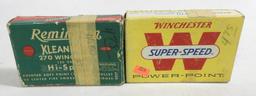 Lot #2139 - (2) boxes of Reloaded Winchester .270 rifle round (approx. 40 rounds total)