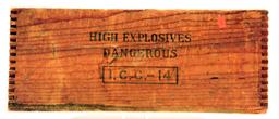 Lot #2022 - Vintage DuPont Explosives Special Gelatin 50lb explosives wooden finger jointed