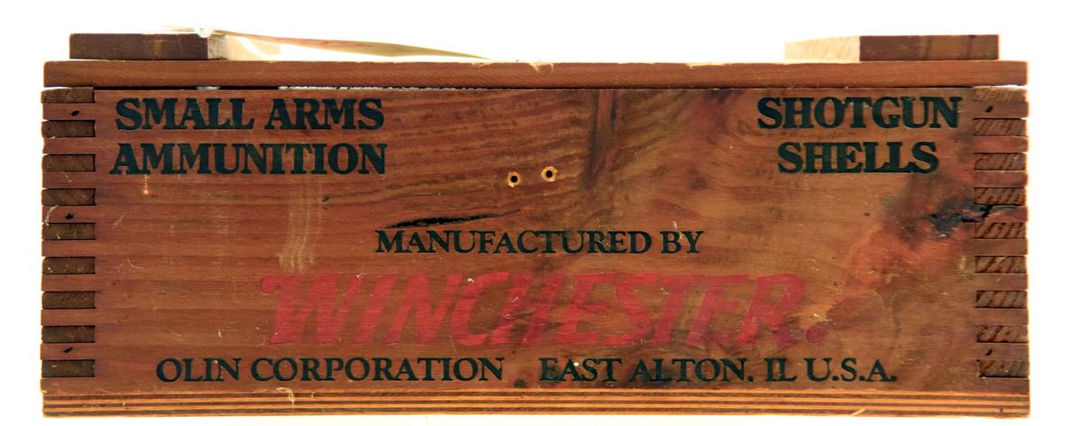 Lot #2021 - Winchester Small Arms Ammunition 12 gauge 2 ¾” 250 round wooden finger jointed ammo