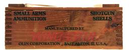 Lot #2021 - Winchester Small Arms Ammunition 12 gauge 2 ¾” 250 round wooden finger jointed ammo