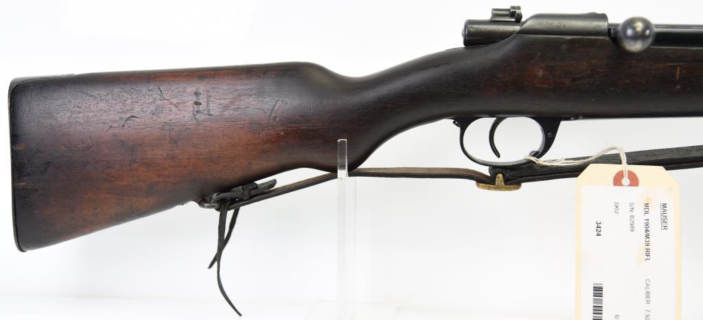 Mauser MDL 1904/M39 Rifle Bolt Action Rifle 7.92x57 MM MODERN/C&R