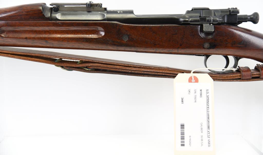 U.S. Springfield Armory/Imp vy CAI M1903 Bolt Action Rifle 30-06 Cal MODERN/C&R