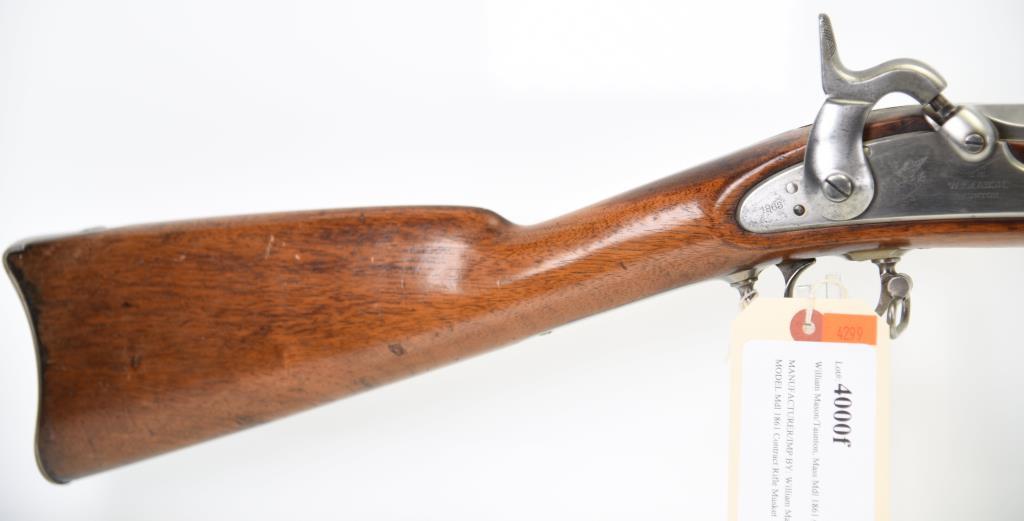 William Mason/Taunton, Mass Mdl 1861 Contract Rifle Musket Black Powder Rifle .58 Cal BLACKPOWDER