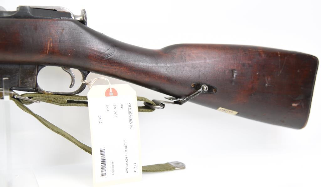 Westinghouse M91 Bolt Action Rifle 7.62x54R MM MODERN/C&R