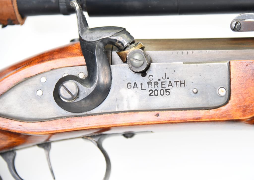 Custom Made by C.J. Galbreath Cap Lock Rifle Black Powder Rifle .58 cal BLACKPOWDER