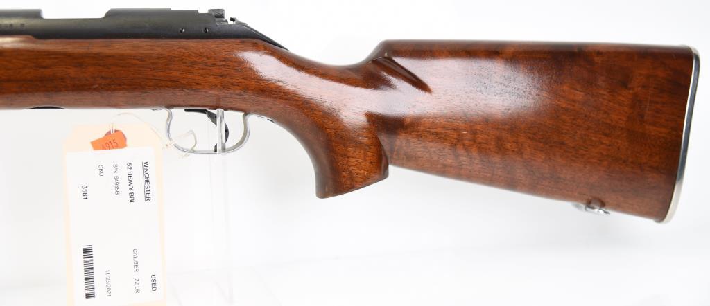 WINCHESTER 52 HEAVY BBL Bolt Action Rifle .22 LR MODERN