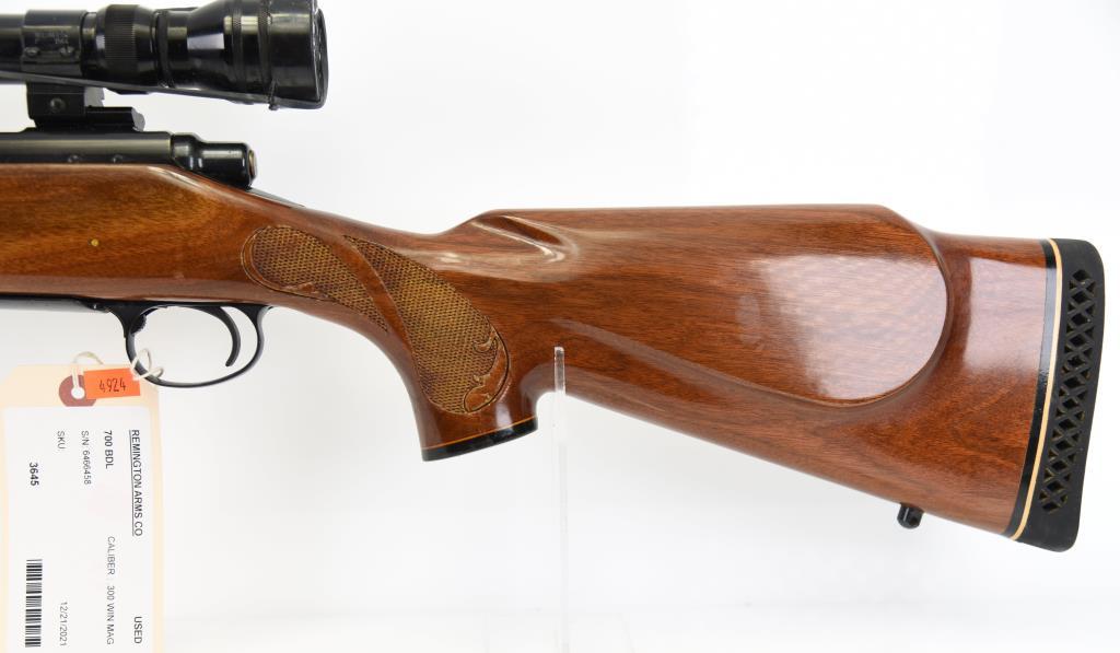 REMINGTON ARMS CO 700 BDL Bolt Action Rifle .300 WIN MAG MODERN