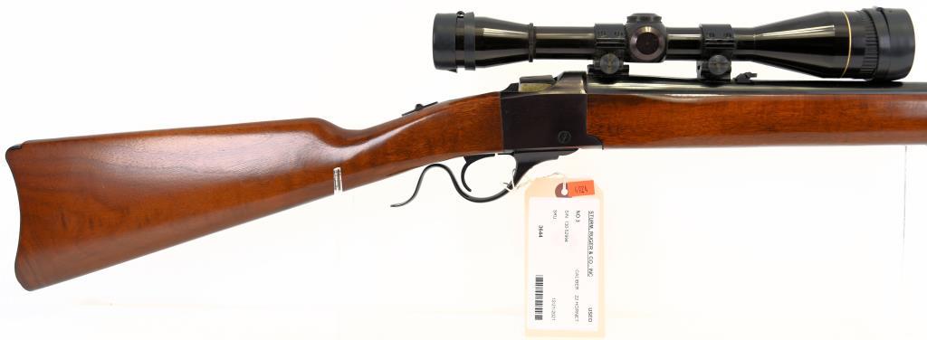 STURM, RUGER & CO., INC NO 3 Falling Block Rifle .22 HORNET MODERN