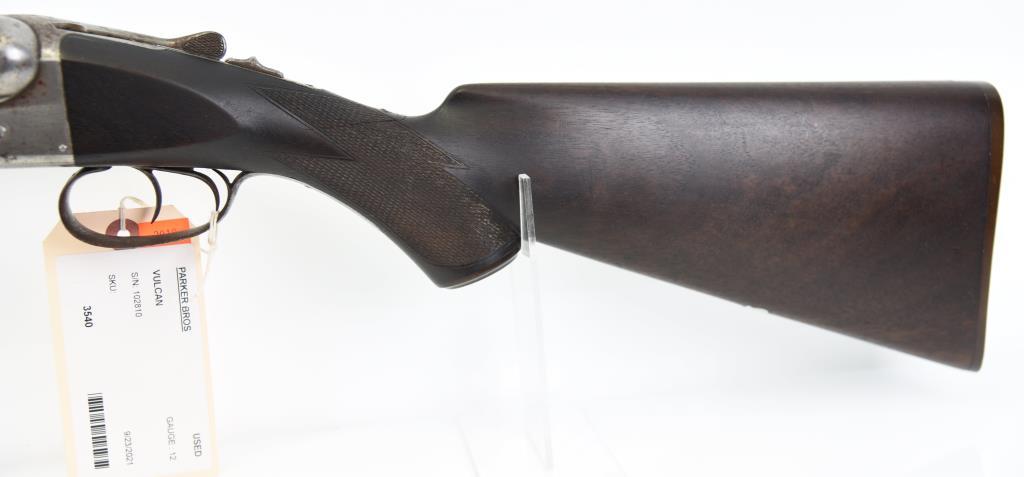 PARKER BROS VULCAN Side by Side Shotgun 12 GA MODERN/C&R