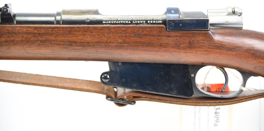 Mauser - Lowe Modelo Argentino Mdl 1891 Bolt Action Rifle 7.65 x 53MM ANTIQUE