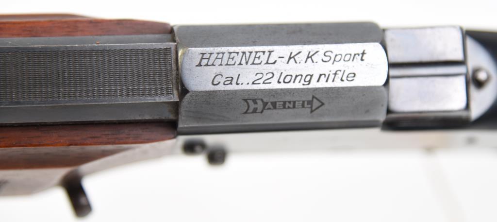 Haenel KK Sport Mdl 4 Falling block rifle .22 LR Germany