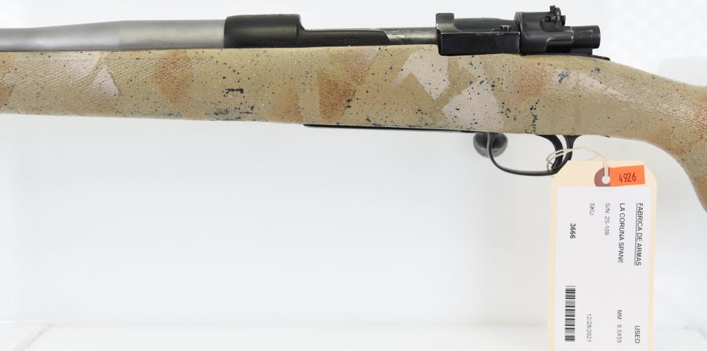 FABRICA DE ARMAS LA CORUNA SPANISH MAUSER Bolt Action Rifle 6.5X55 MODERN