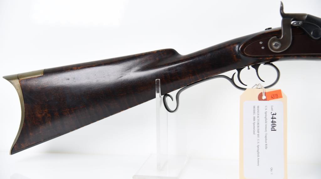 U.S. Springfield Armory 1884 Sporterized Trapdoor Rifle .45-70 Cal ANTIQUE