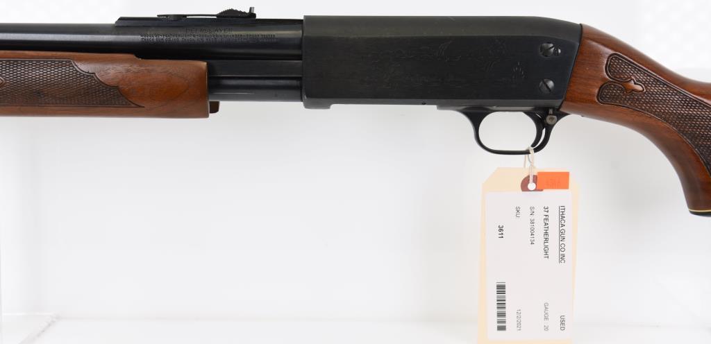 Ithaca Gun Co Inc 37 Featherlight Deerslayer Pump Action Shotgun 20 GA MODERN