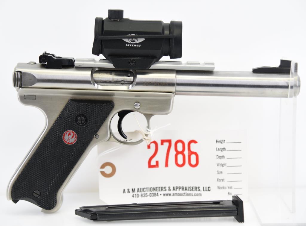 STURM, RUGER & CO., INC Mark III Target Semi Auto Pistol .22 Cal REGULATED