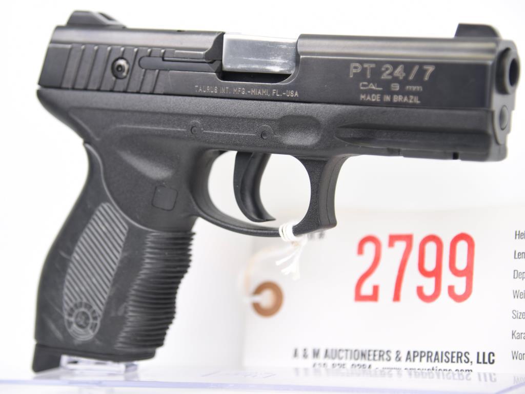 TAURUS PT24/7 Semi Auto Pistol TXD70402 9 MM 4" REGULATED