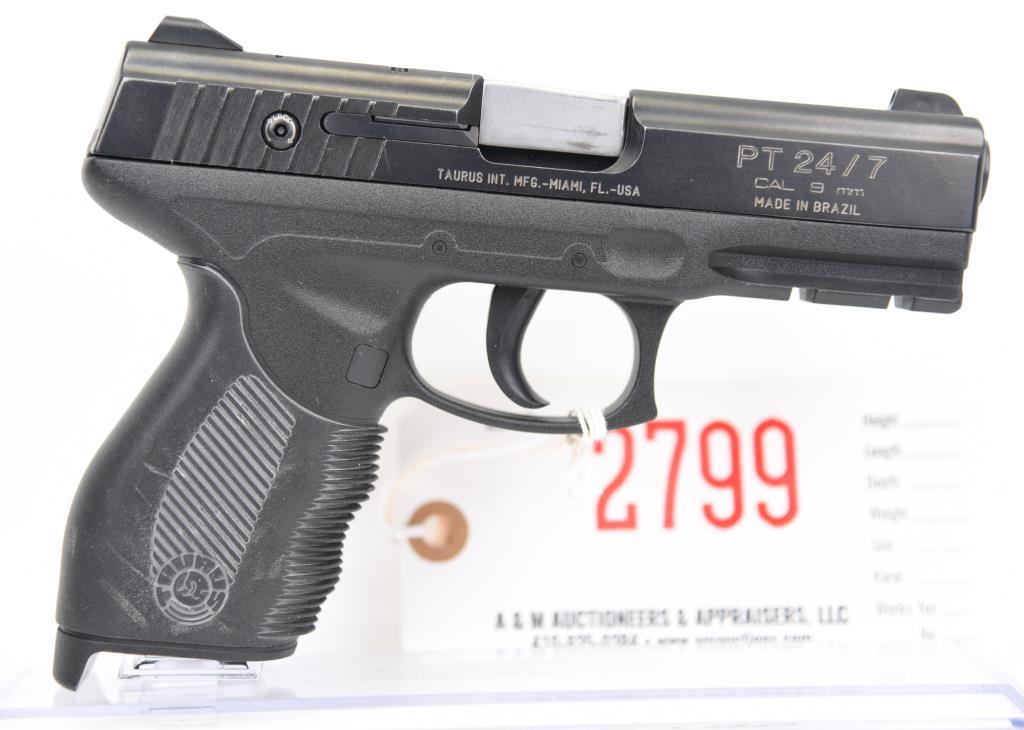 TAURUS PT24/7 Semi Auto Pistol TXD70402 9 MM 4" REGULATED