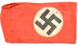 Lot #2347 - (2) German Nazi WWII armbands and WWII German Navy Kriegs Marine Patch