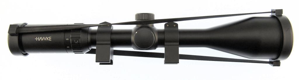 Lot #2354 - Hawke Vantage 3-9x50mm Riflescope W/Illuminated Reticle, Bimini Scope caps, Owners