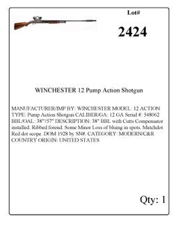 WINCHESTER 12 Pump Action Shotgun 12 GA