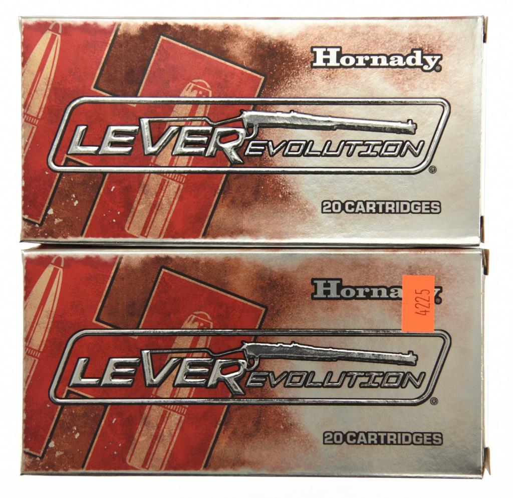 Lot #2499 - 40 Rds +/- of Hornady Lever Revolution .45-70 Govt. 325 Gr. FTX Ammo #82747