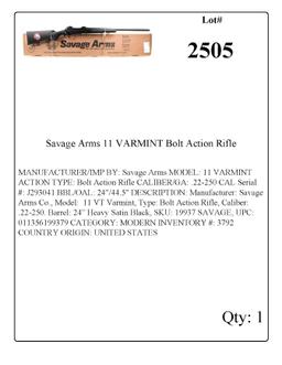 Savage Arms 11 VARMINT Bolt Action Rifle