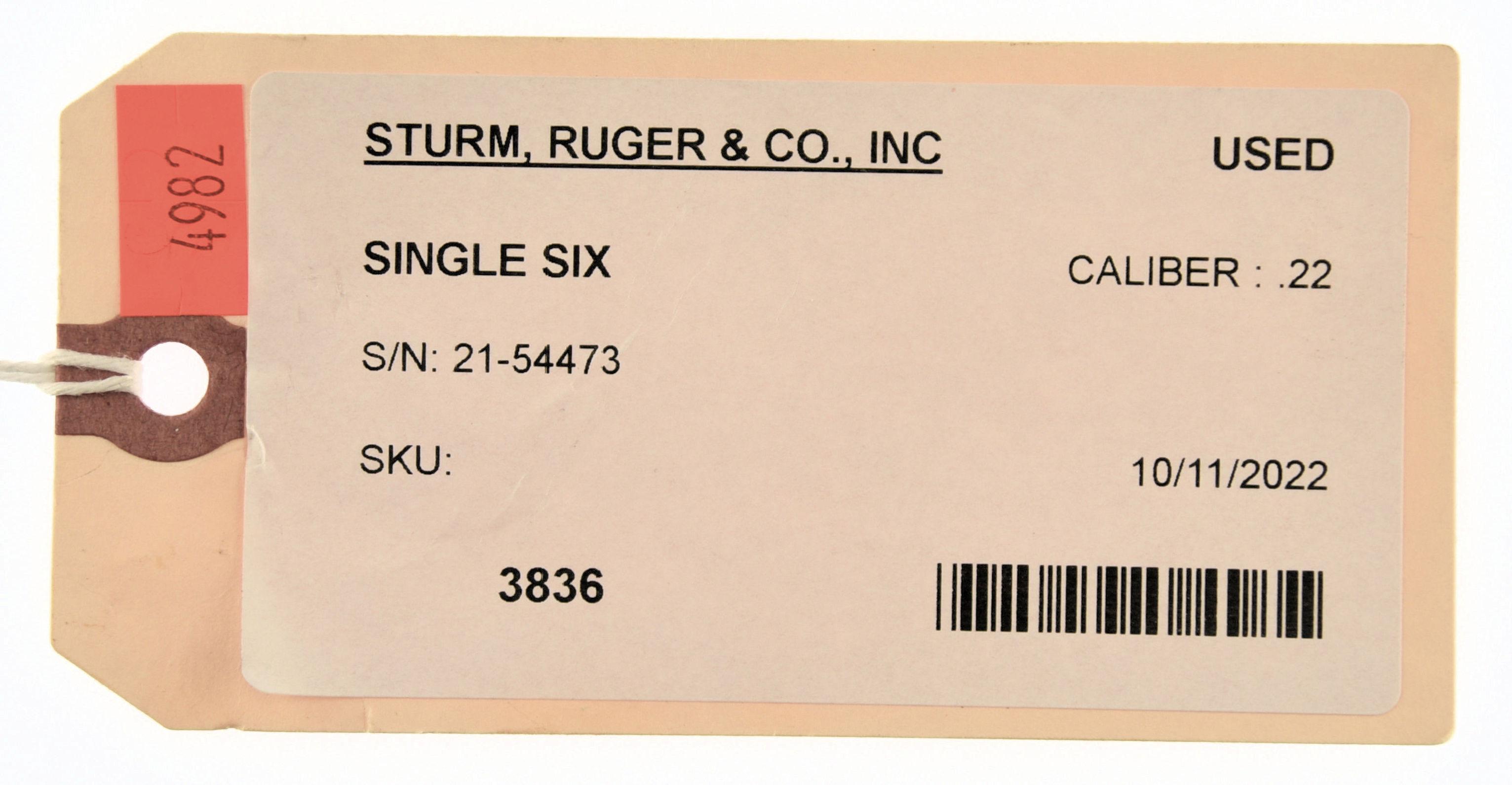 Sturm, Ruger & Co., Inc Single Six Single Action Revolver