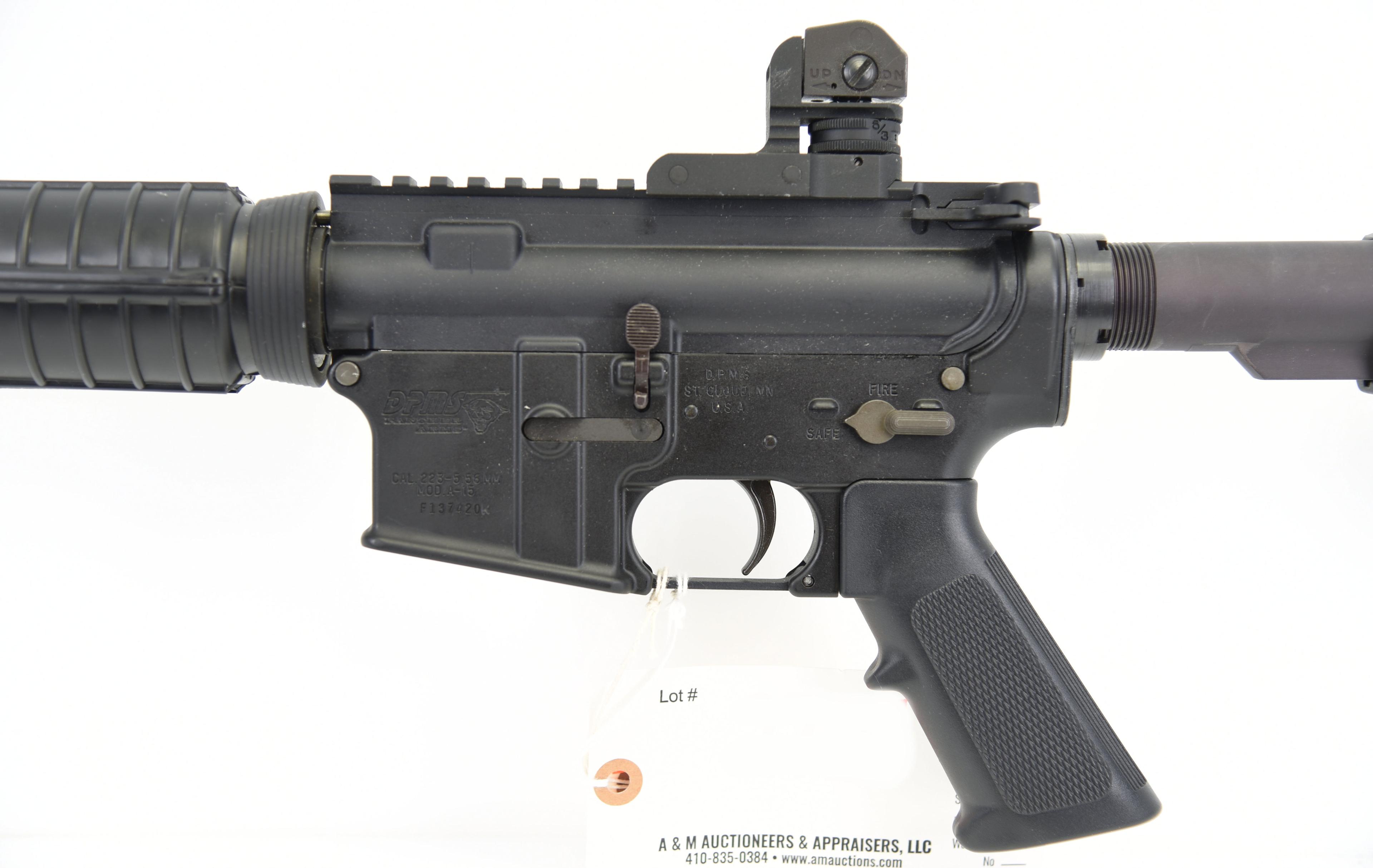 DPMS-Panther Arms A-15 Semi Auto Rifle. NO MD BIDDERS. FIREARM IS ON BANNED LIST IN MD BY MDSP