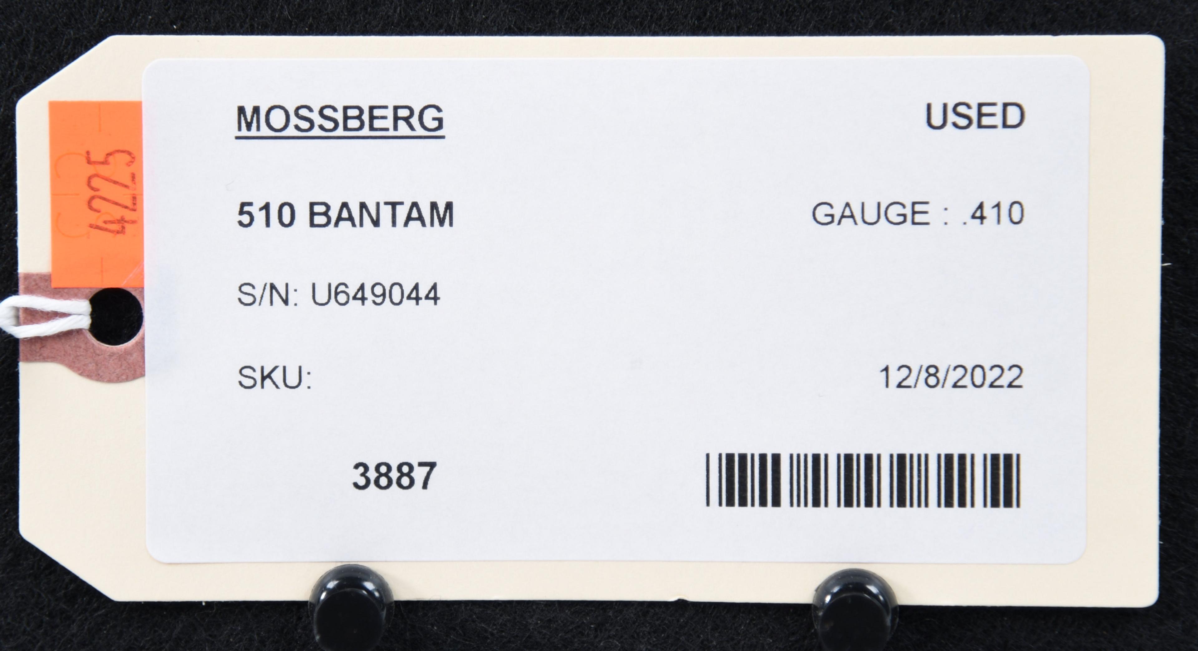 Mossberg 510 Bantam Pump Action Shotgun