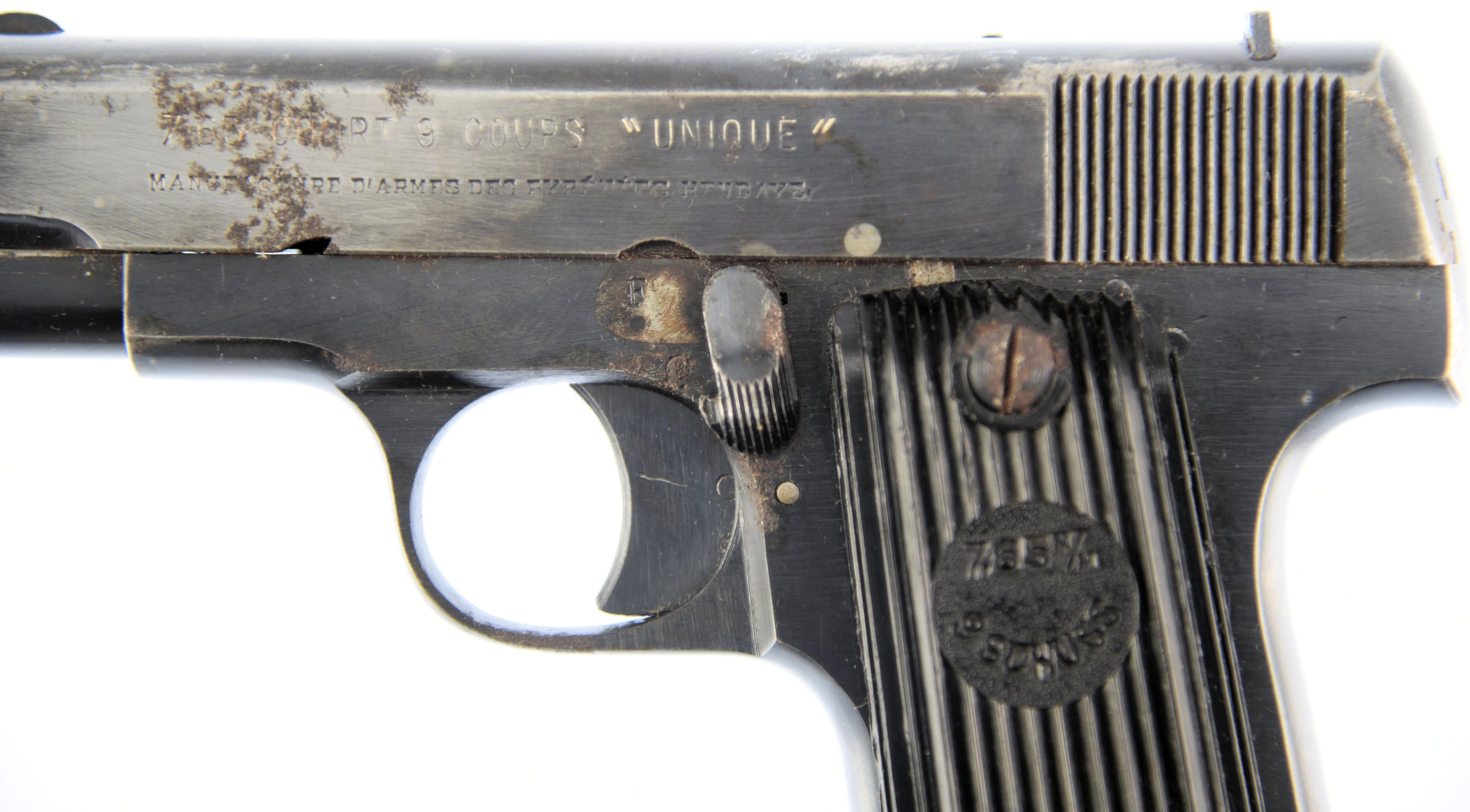 MANUFACTURE D'ARMES DES PYRENEES HENDAYE Unique Semi Auto Pistol