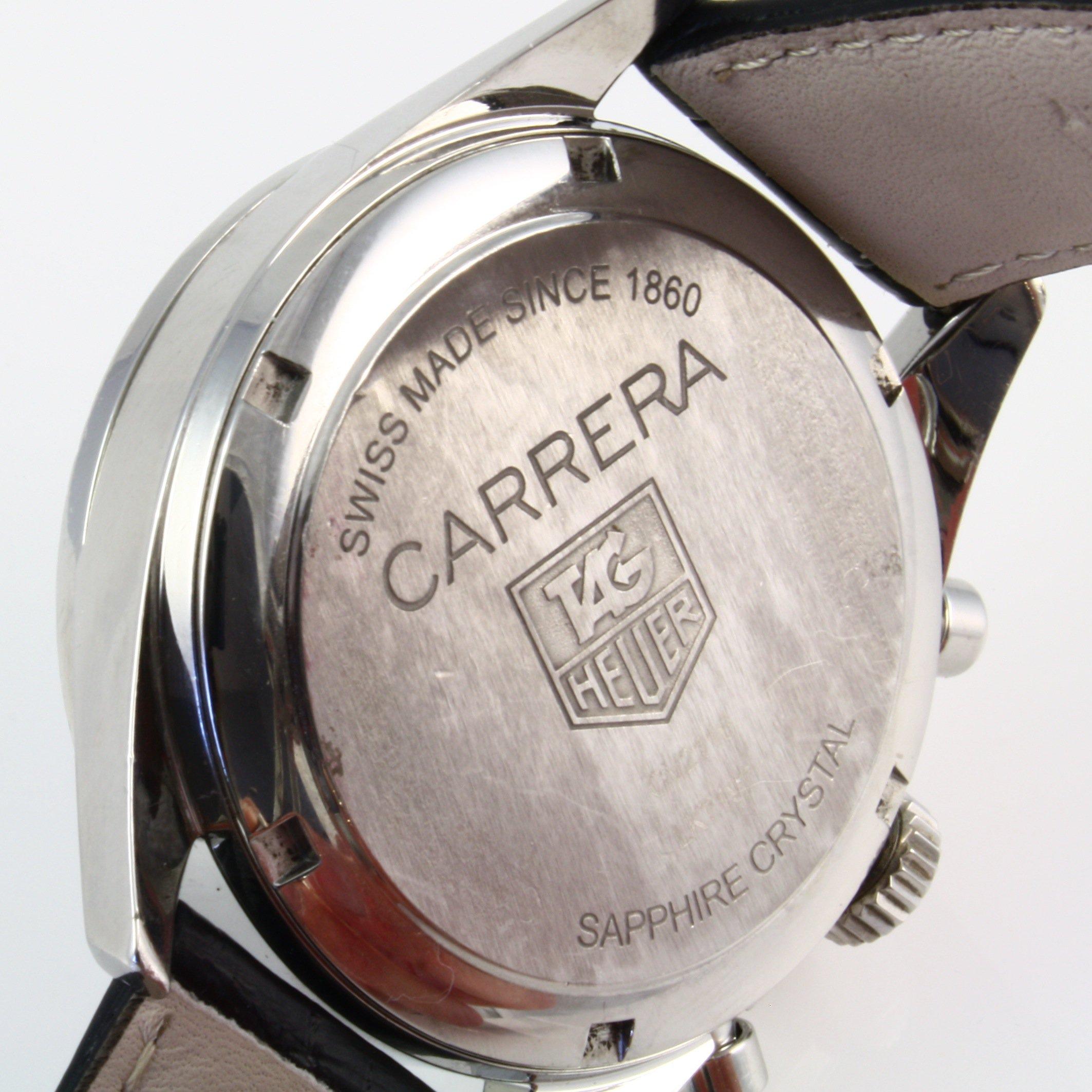 Authentic estate Tag Heuer Carrera diamond stainless steel wristwatch