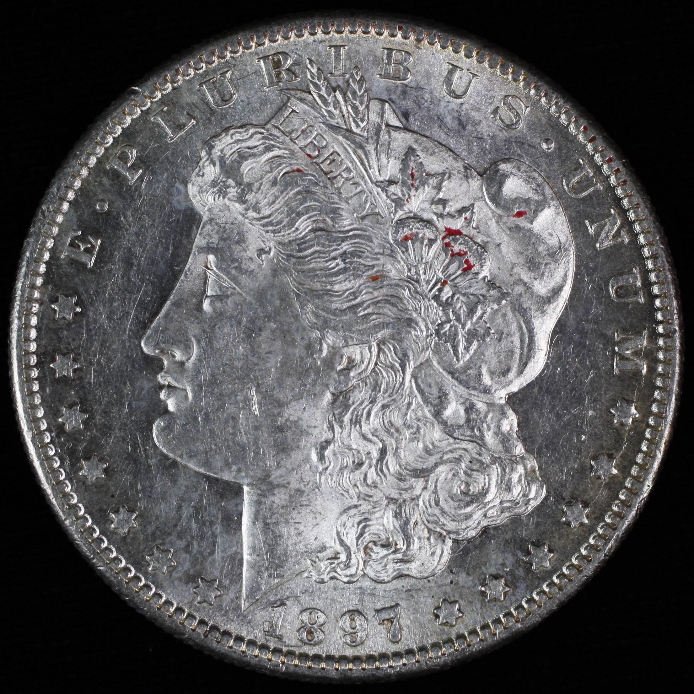 1897-S U.S. Morgan silver dollar