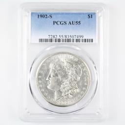 Certified 1902-S U.S. Morgan silver dollar