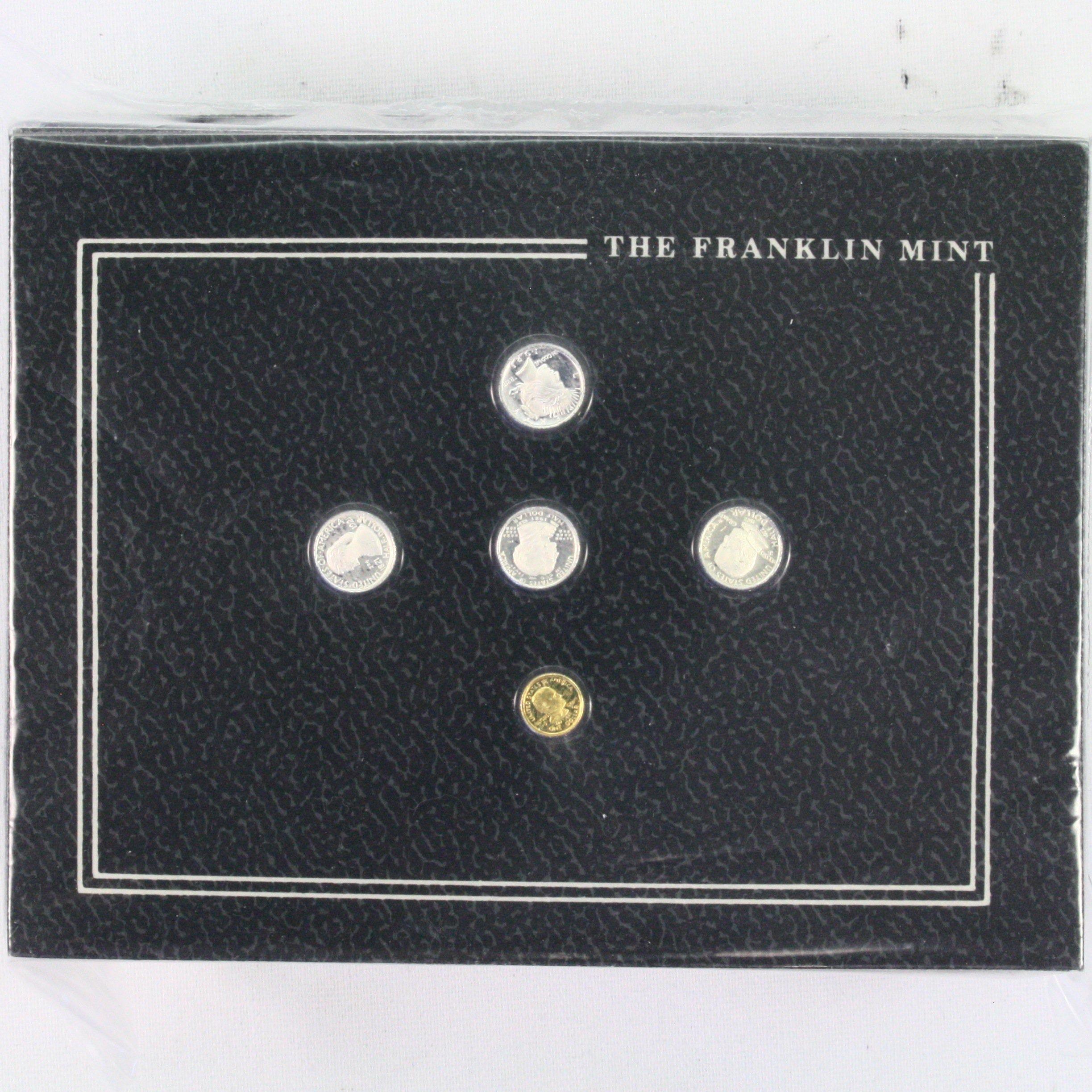 1981 Franklin Mint 114-piece miniature coins of the United States replicas