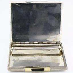 Vintage sterling silver cigarette case