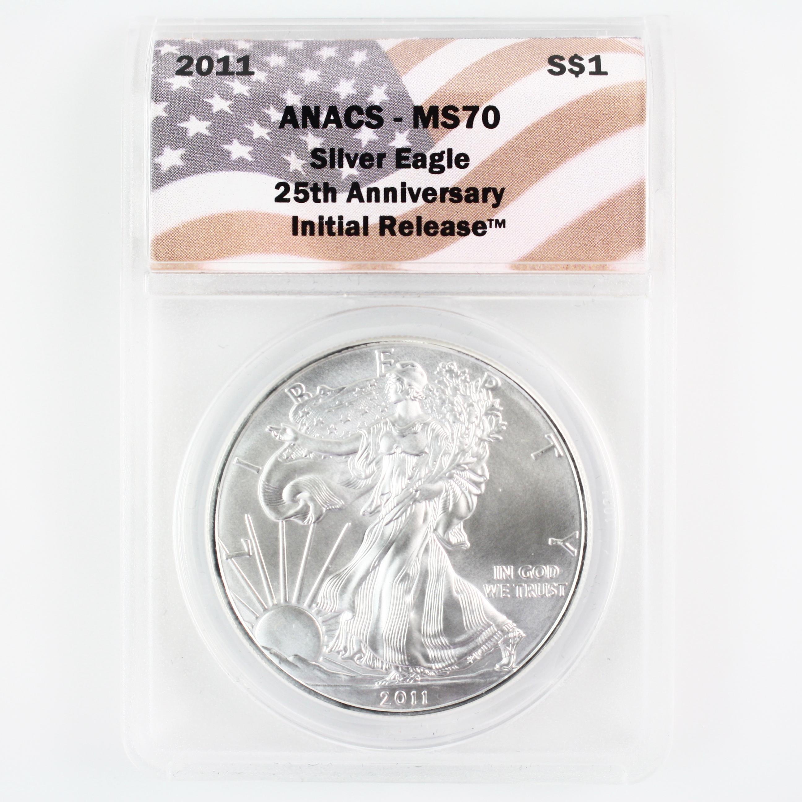 Certified 2011 U.S. American Eagle silver dollar