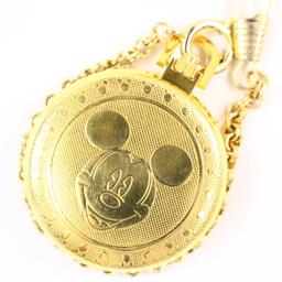 Estate Disney Mickey Mouse Verichron quartz pocket watch