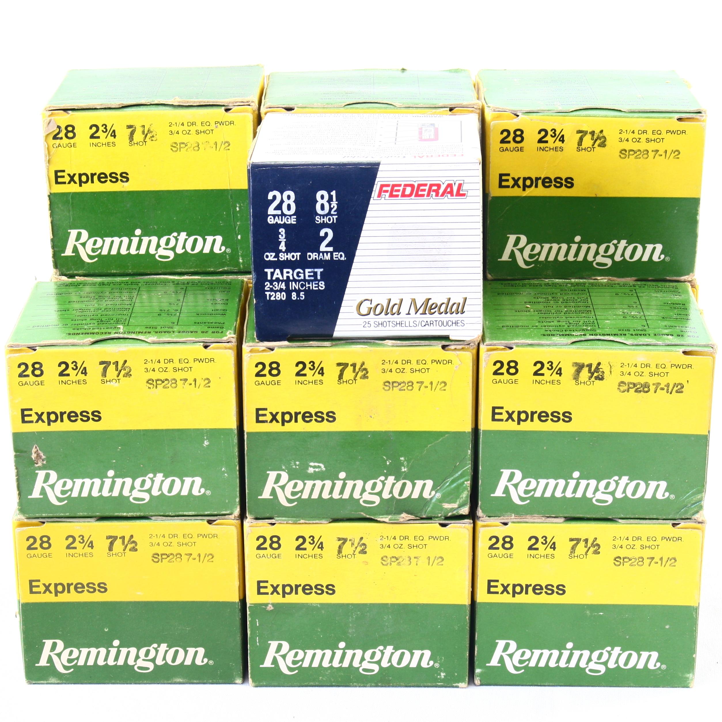 Lot of 400 shells of 28 ga shotgun ammo