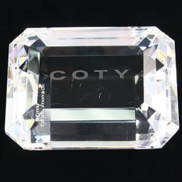 Genuine Tiffany & Co. Coty cosmetics crystal paper weight