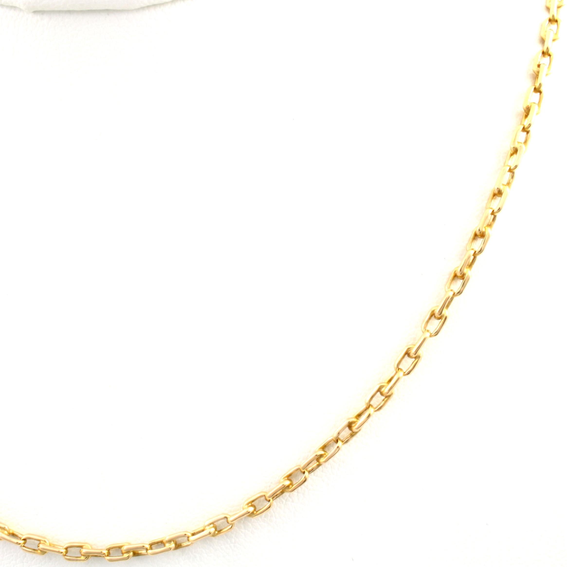 Estate 14K yellow gold cable chain