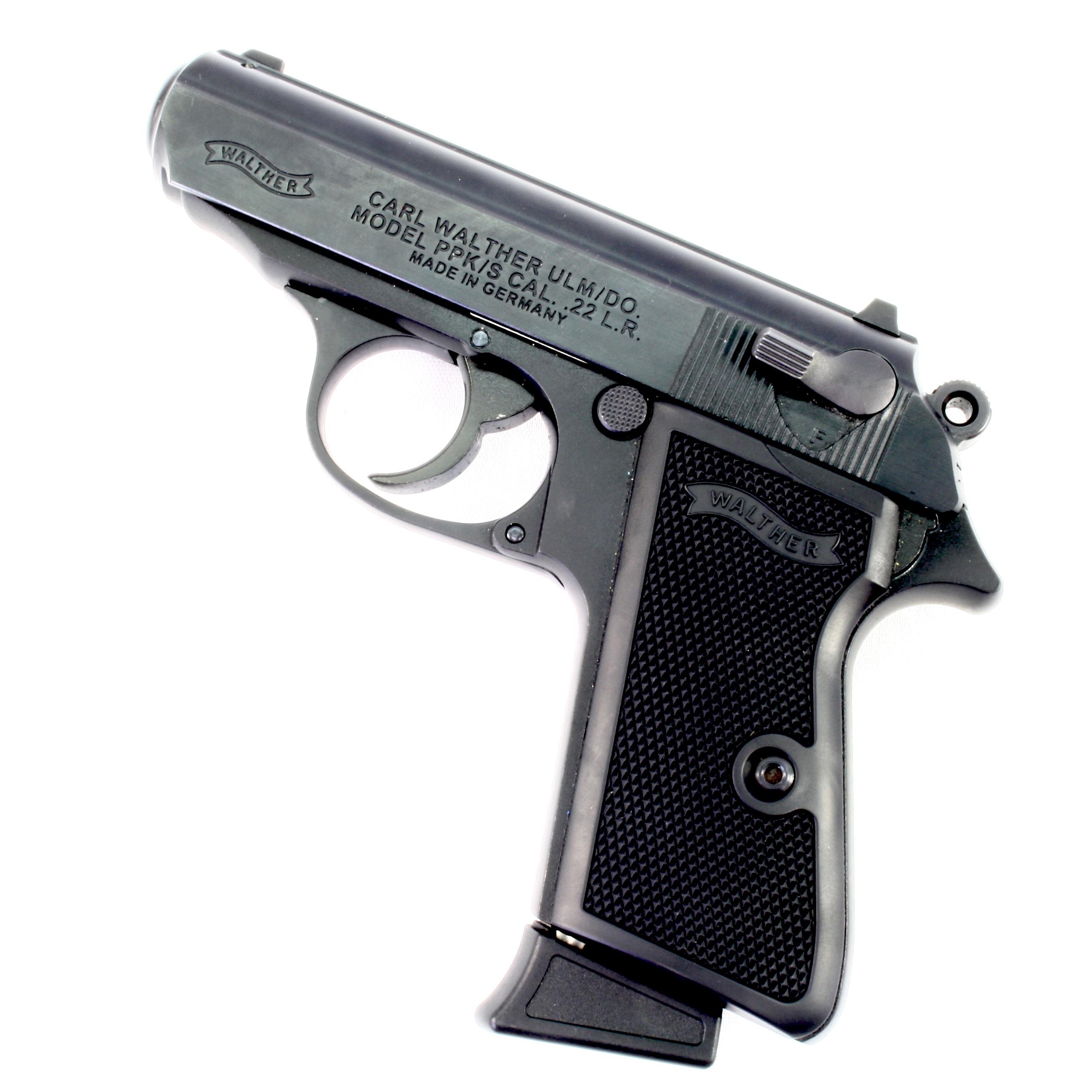 Like-new Walther PPK/S semi-automatic pistol, .22 LR cal