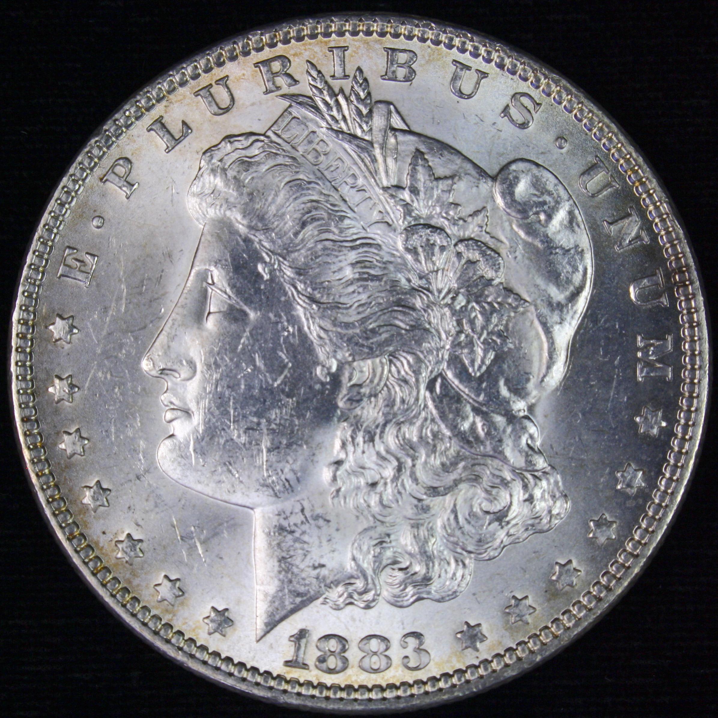 1883 U.S. Morgan silver dollar