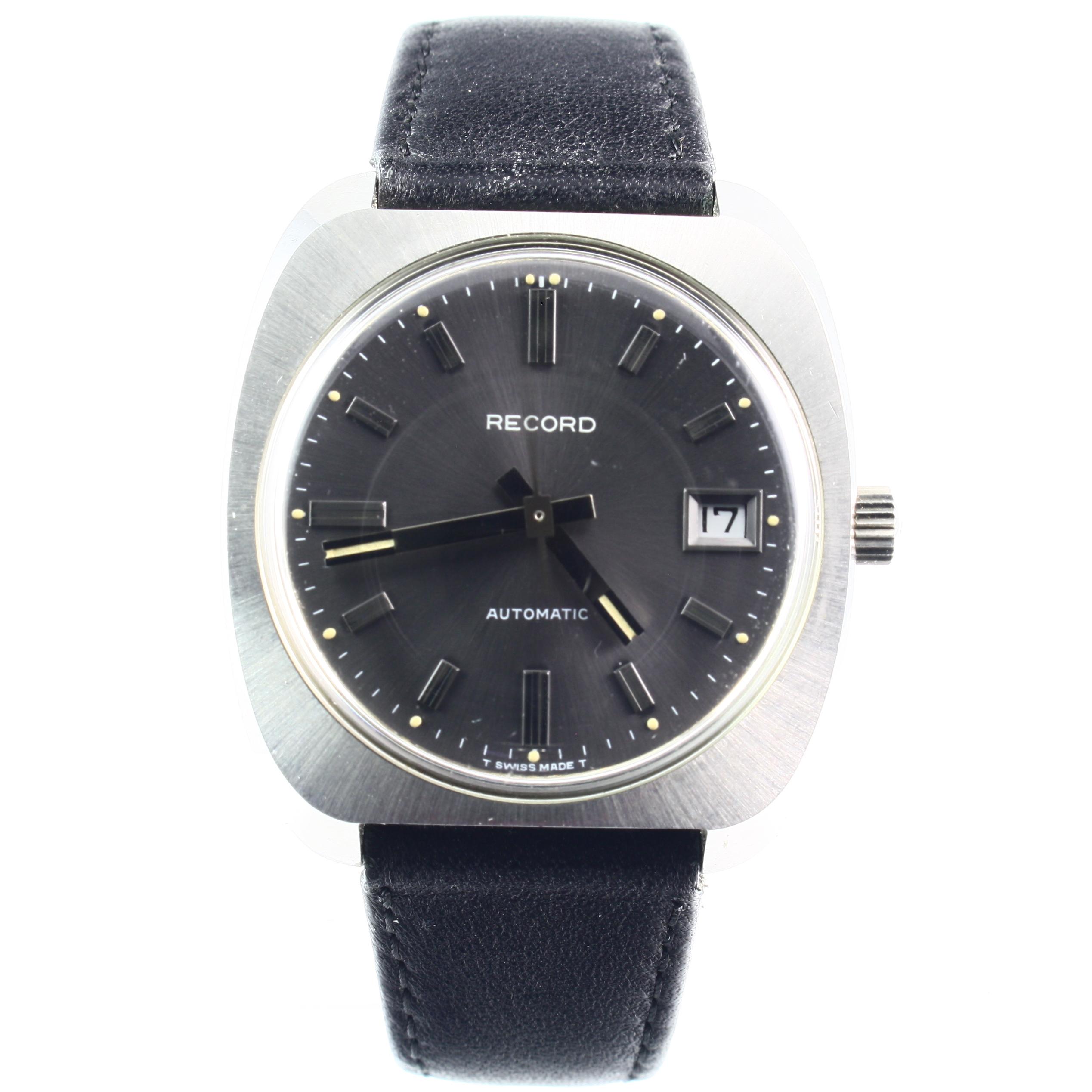 Vintage Record Automatic stainless steel wristwatch