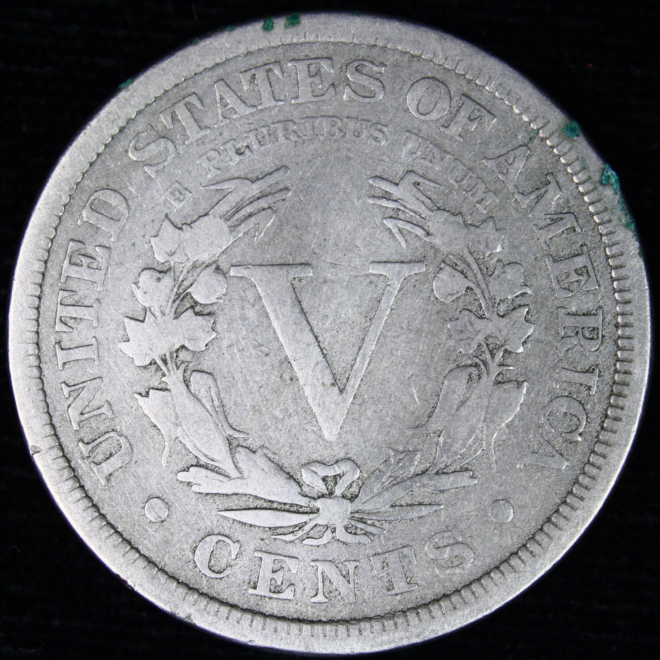 1883 with cents U.S. V nickel