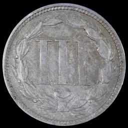 1868 U.S. 3-cent nickel