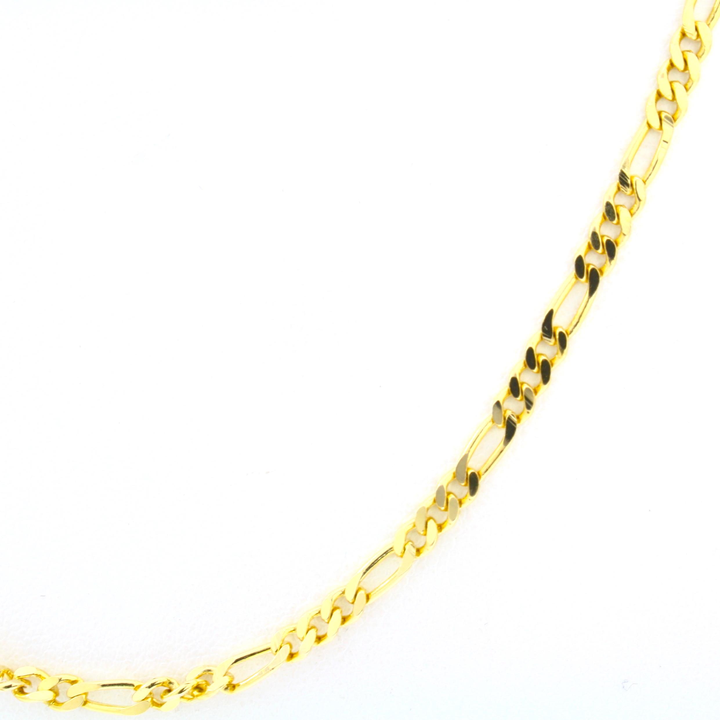 Estate 14K yellow gold figaro chain