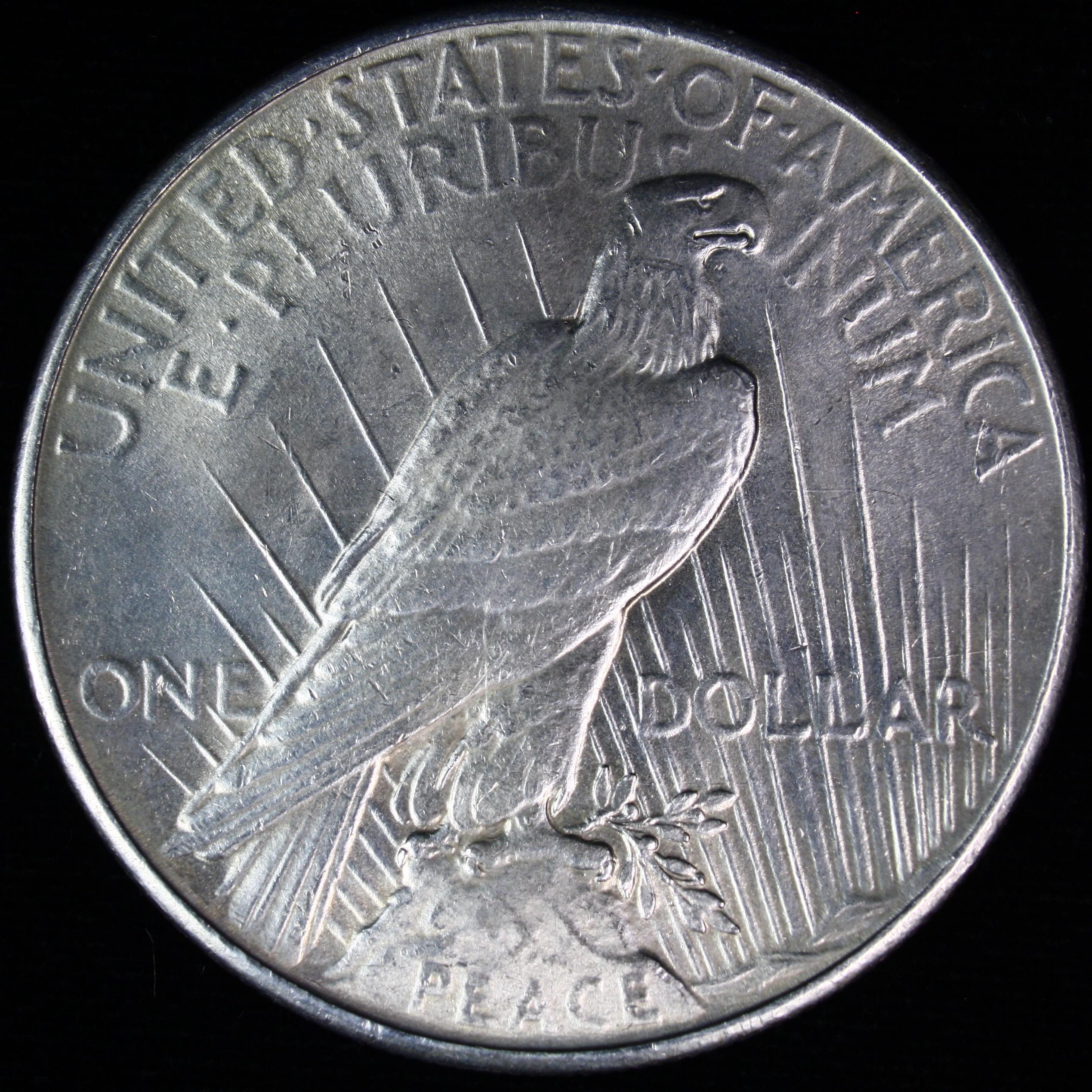 1935 U.S. peace silver dollar