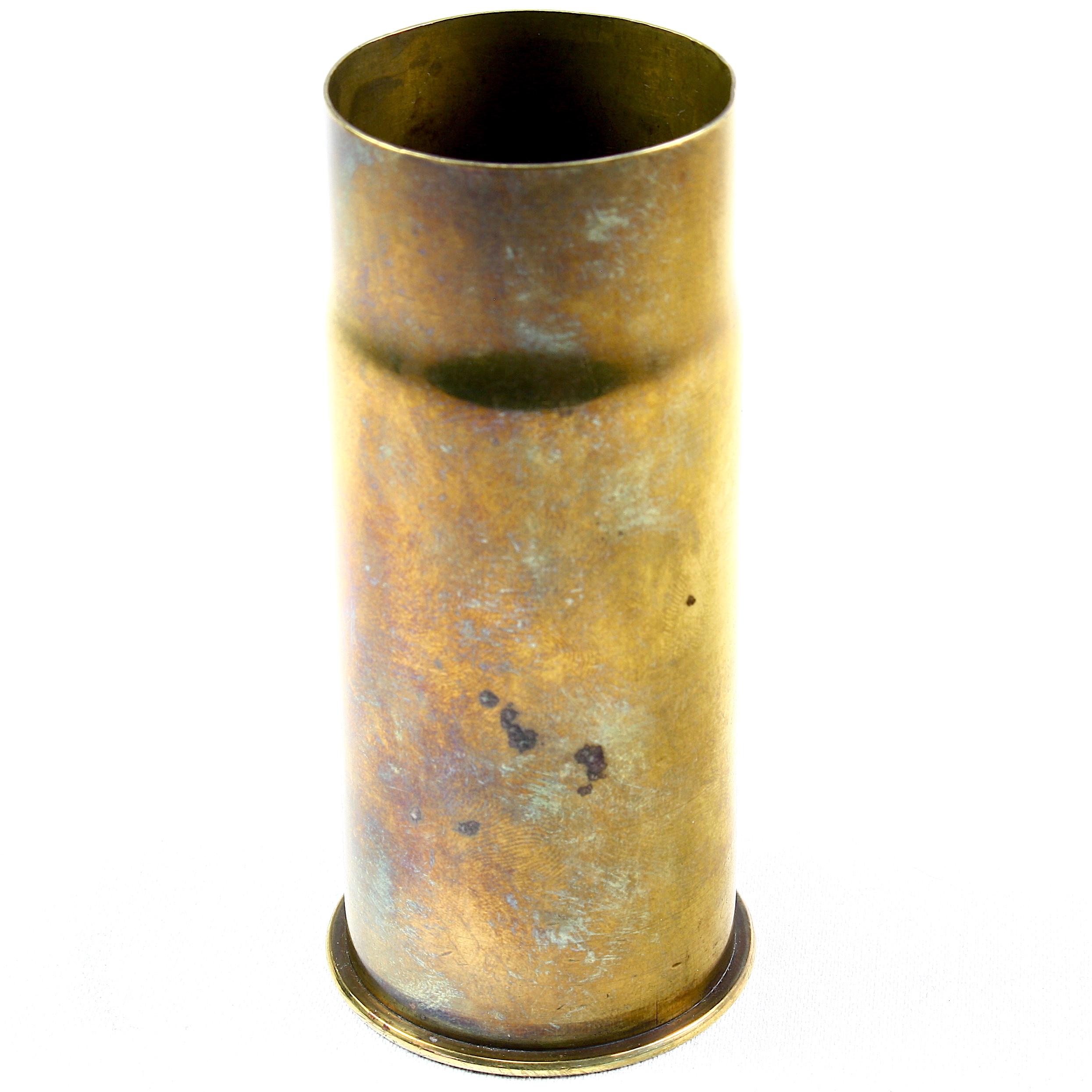 Vintage "Gott Mit Uns" German emblem on a 37mm brass shell casing