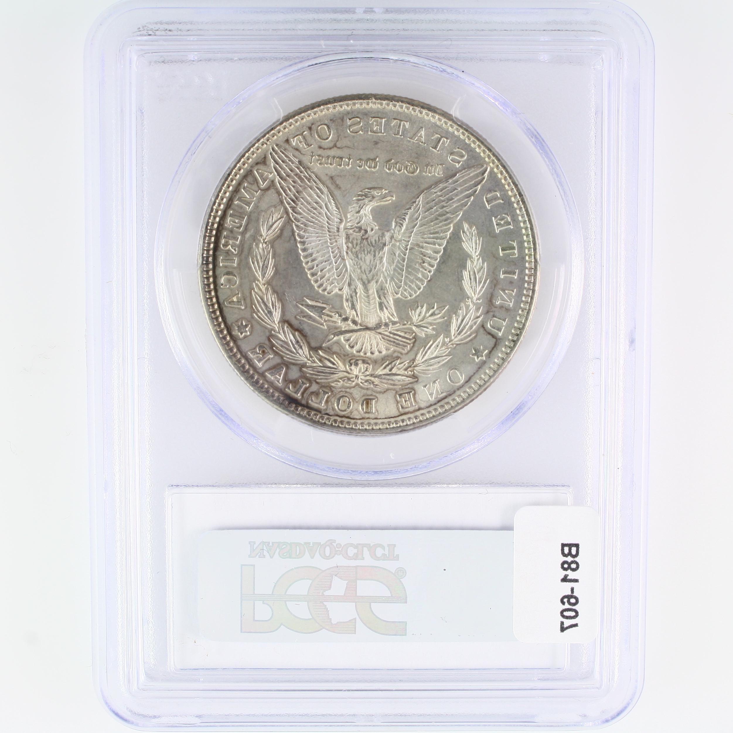 Certified 1883 U.S. Morgan silver dollar