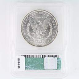 Certified 1896 U.S. Morgan silver dollar